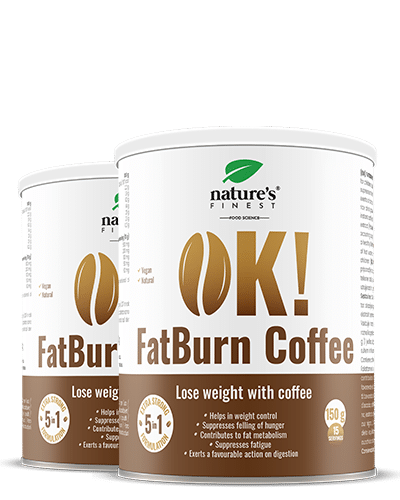OK! FatBurn Coffee , 1+1 Gratis , Koffie Voor Vetverbranding , Direct Gewichtsverlies , L-Carnitine Guarana , Afslankkoffie , Natuurlijk , 300g