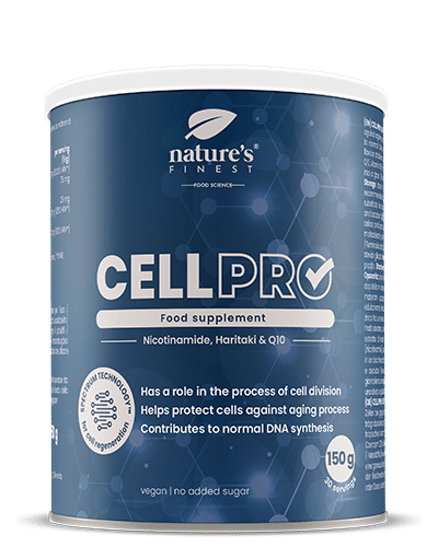 Cell Pro , Anti-aging Supplement , Drank Of Smoothie , Nicotinamide , Vitamine B3 , Zinkgluconaat , Haritaki-extract , 150g