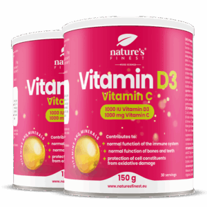 Vitamine D3 + Vitamine C 1+1 GRATIS