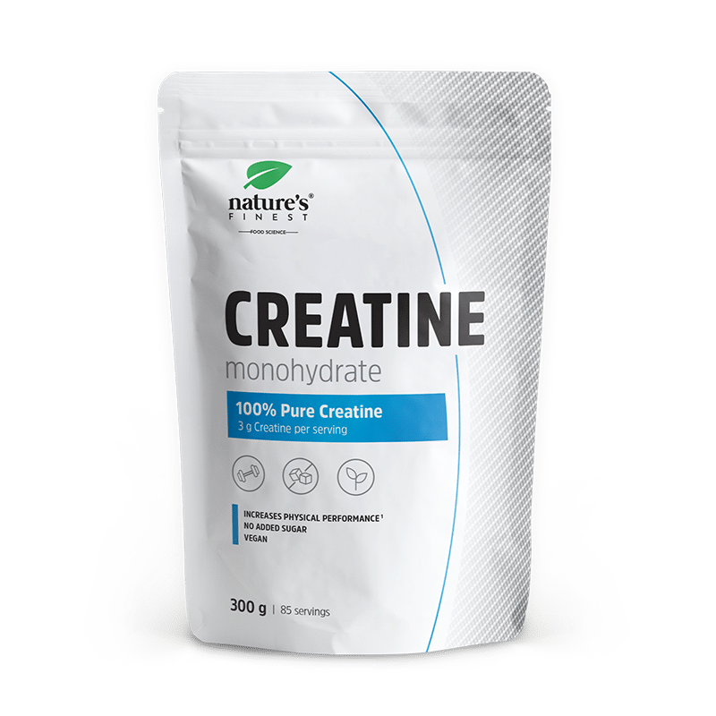 Nature's Finest Creatine Monohydrate | 100% puur creatine voor hoge intensiteit training + atletische prestaties | 3g creatine, 85-daagse